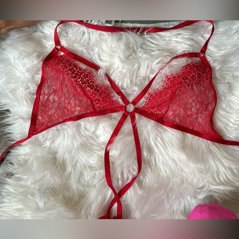 victorias secret red lingerie full body teddy